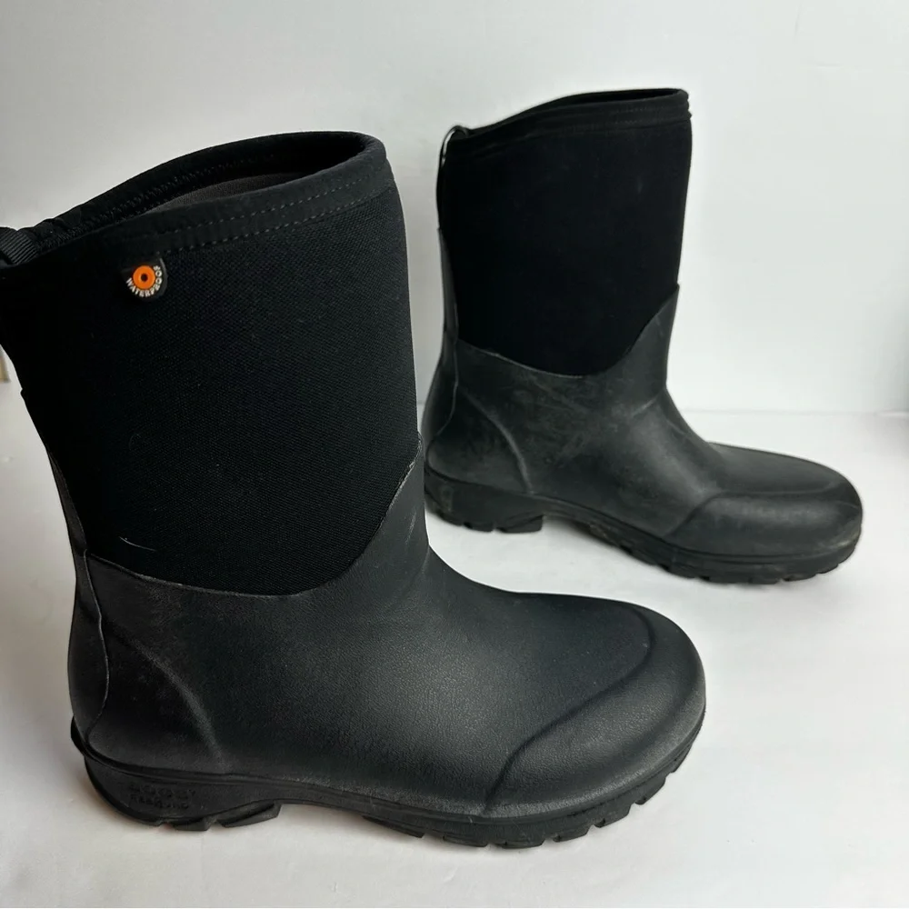 Bogs Sauvie Basin Tall Men's Boots US 7 Insulated Waterproof Winter Black